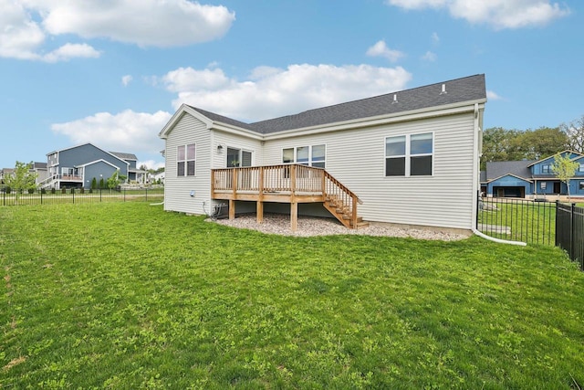6655 Royal View Dr, Windsor, WI 53532 - rear view of property featuring a deck
