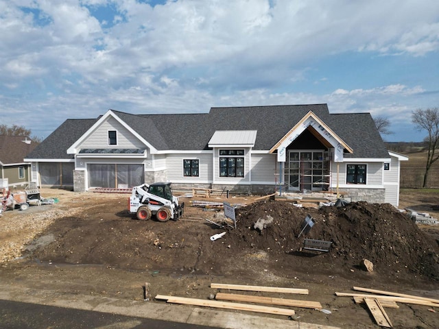 3322 Colton Way, Sun Prairie, WI 53590 - view of front of property with stone siding and a shingled roof