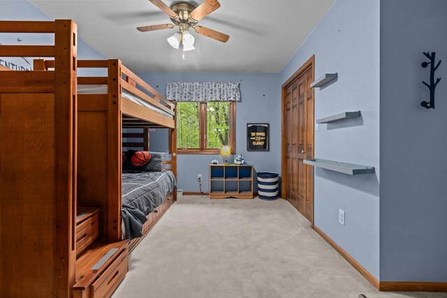 3196 Hidden Pond Rd, Green Bay, WI 54313 - carpeted bedroom featuring baseboards