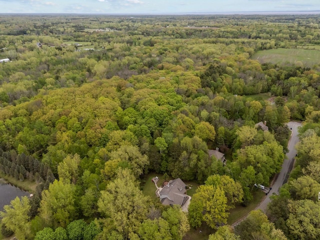 3196 Hidden Pond Rd, Green Bay, WI 54313 - aerial overview of property's location with a heavily wooded area