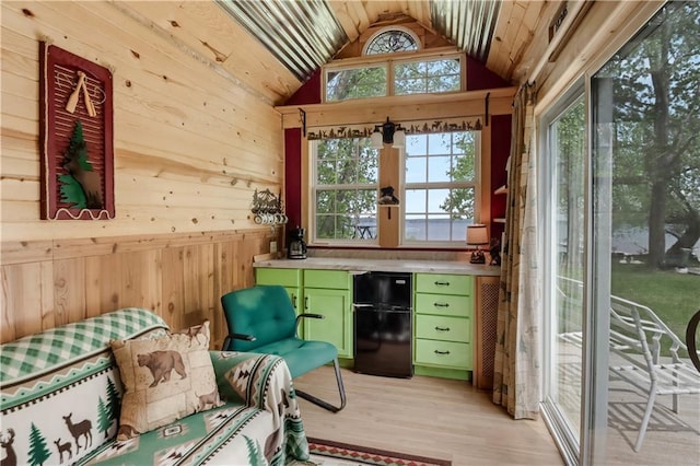 630 W Lake Dr, Shell Lake, WI 54871 - sunroom featuring plenty of natural light and vaulted ceiling