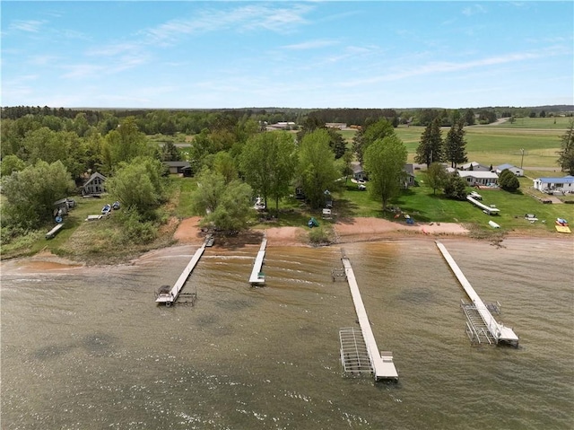 630 W Lake Dr, Shell Lake, WI 54871 - drone / aerial view of a nearby body of water
