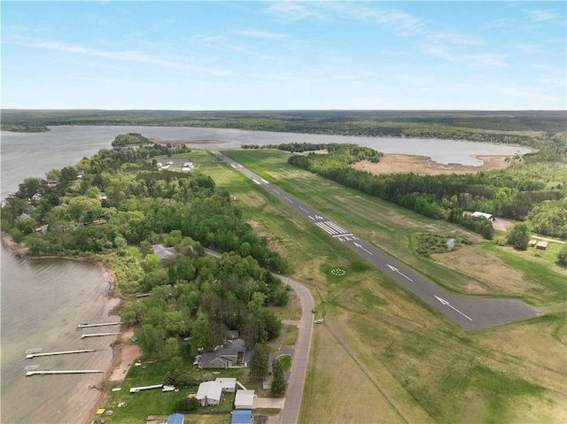 630 W Lake Dr, Shell Lake, WI 54871 - bird's eye view of a nearby body of water