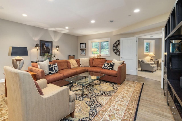 845 Lake Rd Unit D, Brookfield, WI 53005 - living area with recessed lighting and light colored carpet