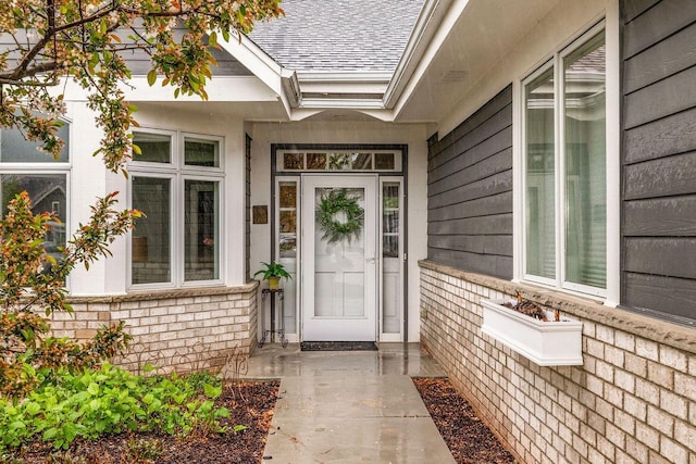 845 Lake Rd Unit D, Brookfield, WI 53005 - doorway to property featuring roof with shingles