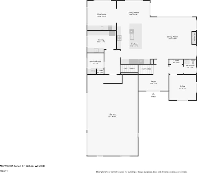 N67W27095 Fanad Dr, Lisbon, WI 53089 - room layout