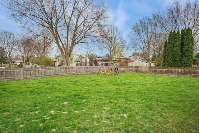 517 Brule Pkwy, Deforest, WI 53532 - view of yard featuring a playground