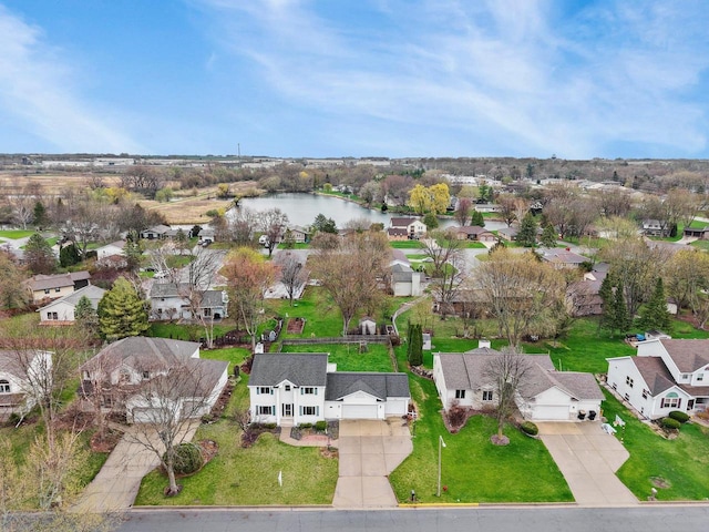 517 Brule Pkwy, Deforest, WI 53532 - aerial view of property and surrounding area featuring nearby suburban area and a large body of water