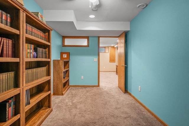 517 Brule Pkwy, Deforest, WI 53532 - hallway featuring carpet flooring and baseboards