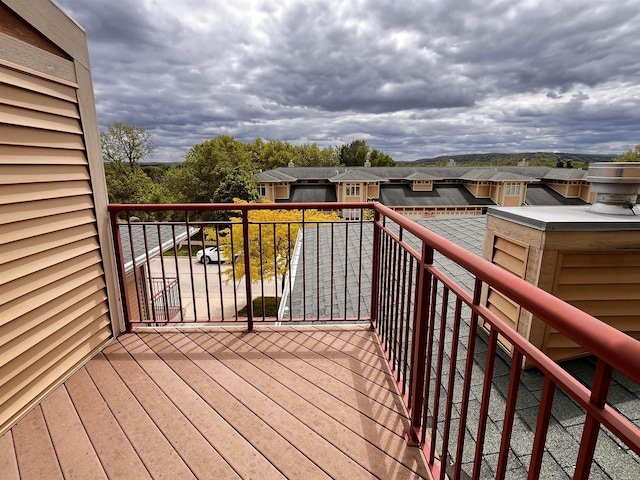 1021 W Pleasant St Unit 5, Portage, WI 53901 - wooden terrace with a residential view