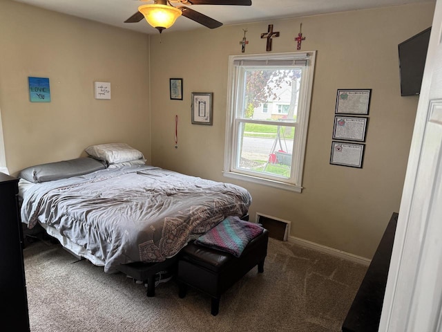 2775 S 53rd St, Milwaukee, WI 53219 - carpeted bedroom with baseboards and a ceiling fan