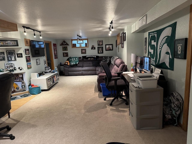 2775 S 53rd St, Milwaukee, WI 53219 - carpeted office featuring track lighting and a textured ceiling