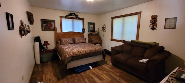 W6887 Two Mile Rd, Porterfield, WI 54159 - bedroom with wood finished floors