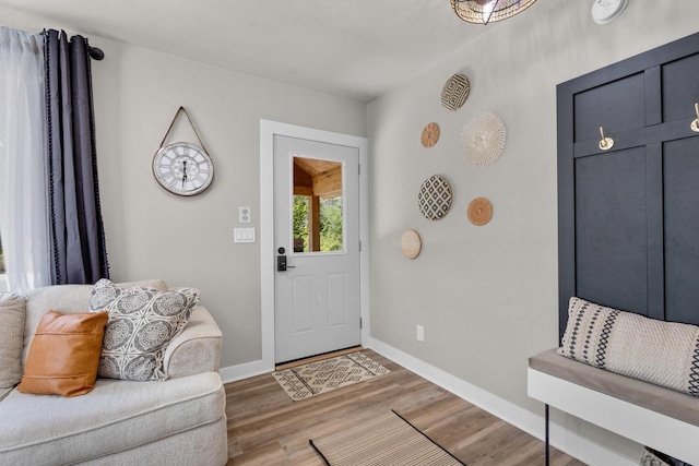 8606 State Highway 57, Baileys Harbor, WI 54202 - entrance foyer featuring light wood finished floors and baseboards