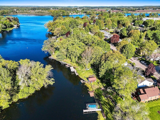 302 River Hts, Shawano, WI 54166 - view of property location with a large body of water and a tree filled landscape