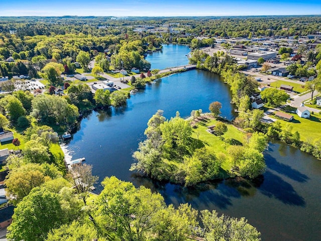 302 River Hts, Shawano, WI 54166 - aerial overview of property's location with a large body of water