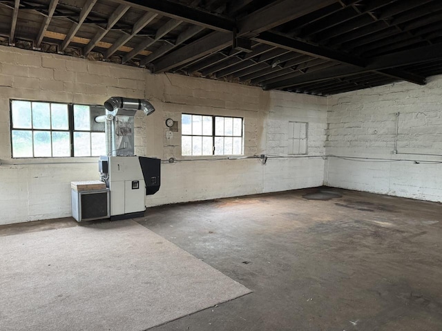 36 Shakerag St, Mindoro, WI 53565 - garage with concrete block wall