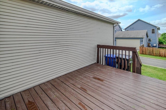 9305 Briar Haven Dr, Verona, WI 53593 - view of wooden terrace