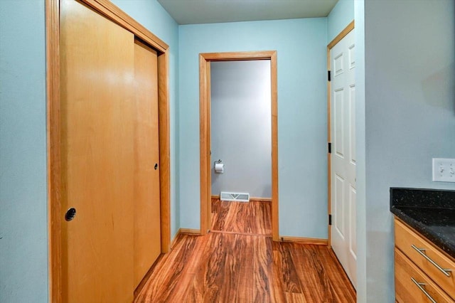 9305 Briar Haven Dr, Verona, WI 53593 - corridor with dark wood finished floors and baseboards