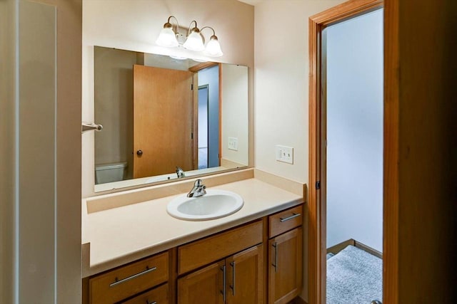 9305 Briar Haven Dr, Verona, WI 53593 - bathroom with vanity and toilet