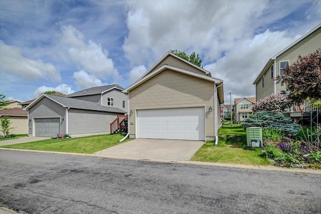 9305 Briar Haven Dr, Verona, WI 53593 - view of front of property with a garage and a front lawn
