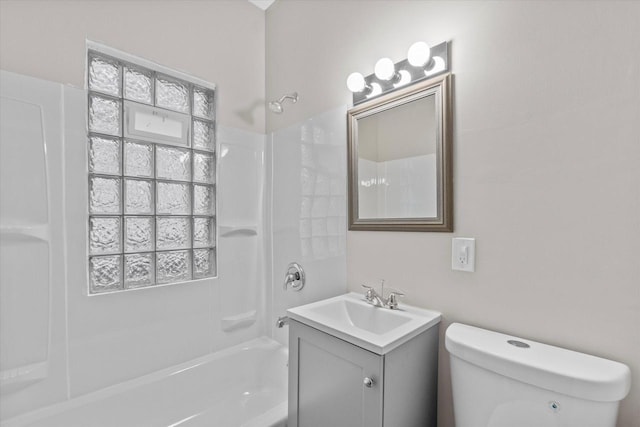 3046 N 57th St, Milwaukee, WI 53210 - full bath featuring vanity, toilet, and shower / tub combination