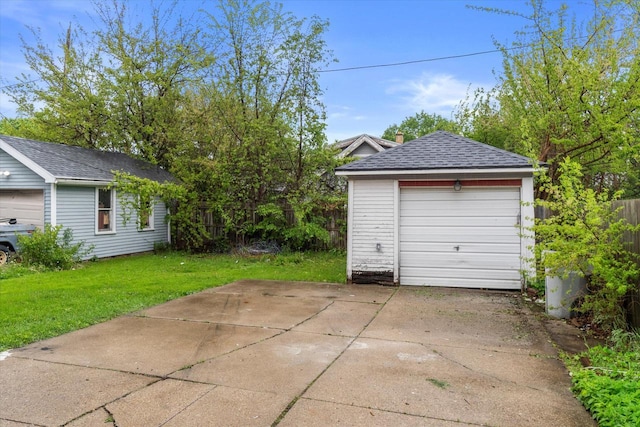 3046 N 57th St, Milwaukee, WI 53210 - detached garage featuring concrete driveway