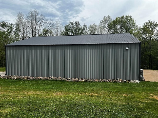 10384 W County Line Rd, Exeland, WI 54835 - view of pole building featuring a lawn