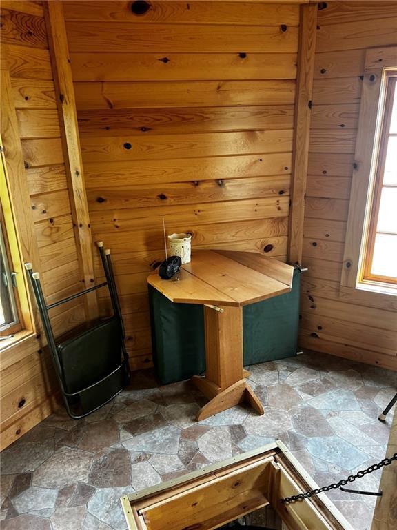10384 W County Line Rd, Exeland, WI 54835 - bathroom with stone tile flooring