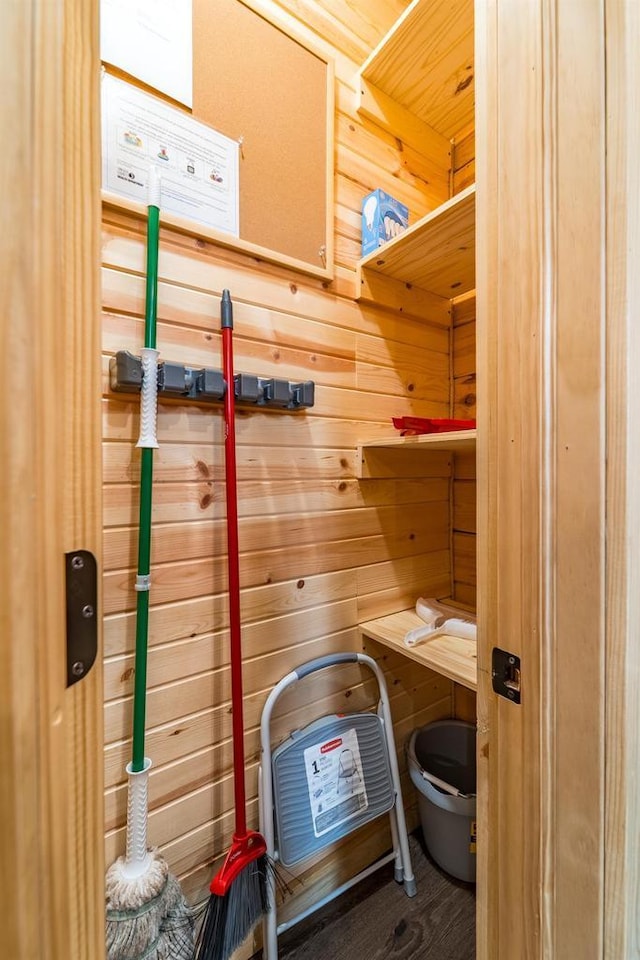 N11594 Woodland Dr, Tomahawk, WI 54487 - sauna featuring wood walls