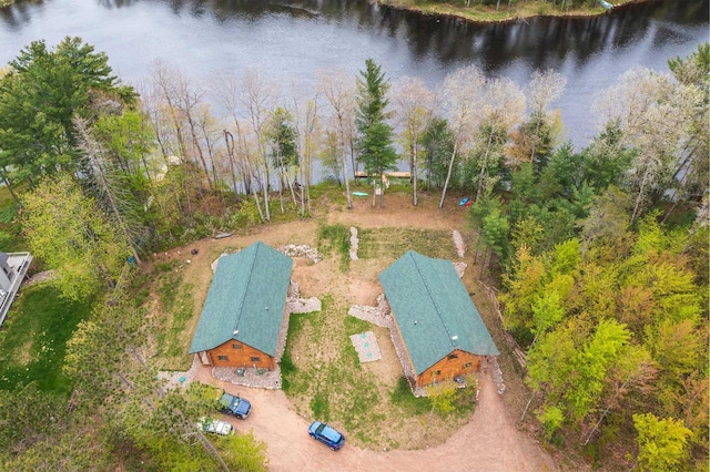 N11594 Woodland Dr, Tomahawk, WI 54487 - view from above of property with a large body of water