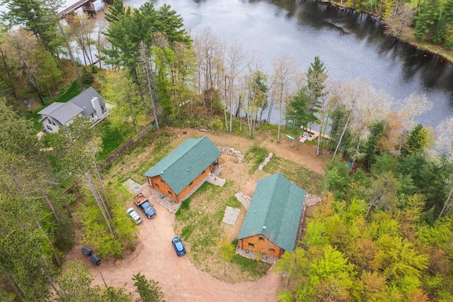 N11594 Woodland Dr, Tomahawk, WI 54487 - aerial view of property and surrounding area with a nearby body of water