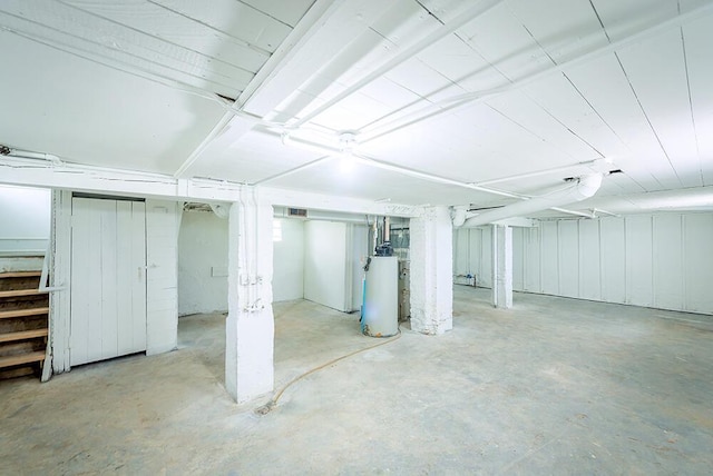 3834 Sheridan Rd, Kenosha, WI 53140 - finished basement featuring water heater and stairs