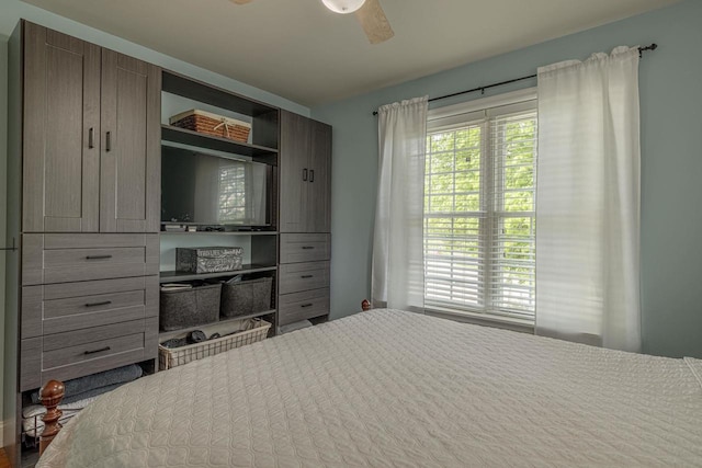 220 Grove St, Ridgeway, WI 53582 - bedroom featuring ceiling fan