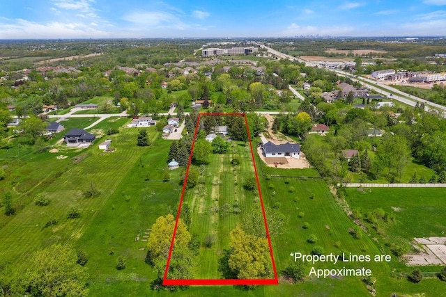 2901 W Forest Hill Ave, Franklin, WI 53132 - aerial overview of property's location with property parcel outlined