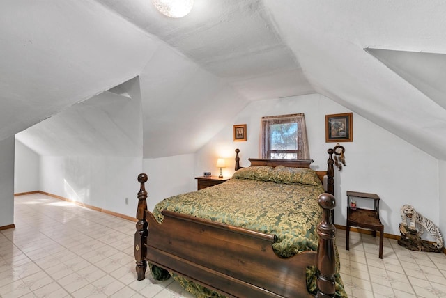 2901 W Forest Hill Ave, Franklin, WI 53132 - bedroom with vaulted ceiling and baseboards