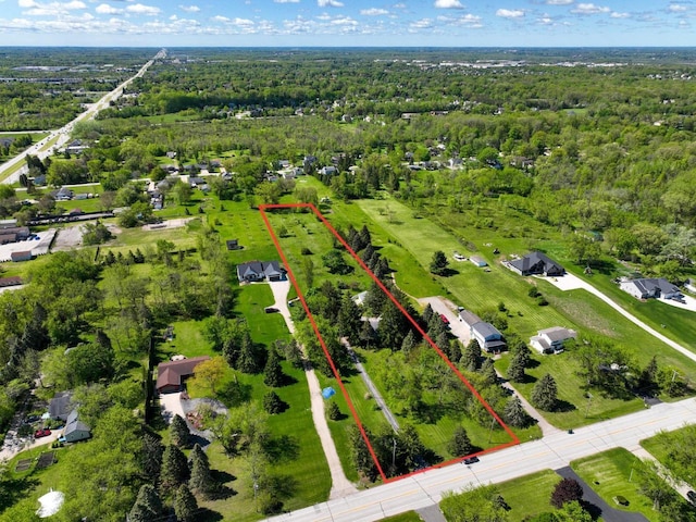 2901 W Forest Hill Ave, Franklin, WI 53132 - view of property location featuring property parcel outlined and a heavily wooded area