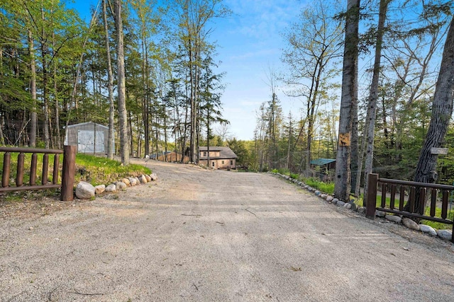 W6554 Wolf Lake Rd, Wausaukee, WI 54177 - view of dirt / gravel driveway