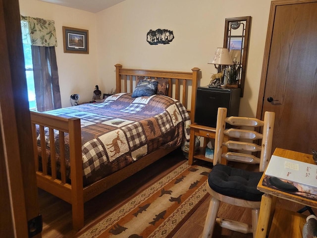 W6554 Wolf Lake Rd, Wausaukee, WI 54177 - bedroom featuring wood finished floors