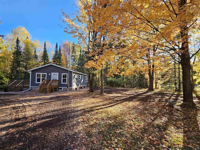 37375 E Bresette Hill Rd, Bayfield, WI 54814 - view of home's exterior featuring a deck