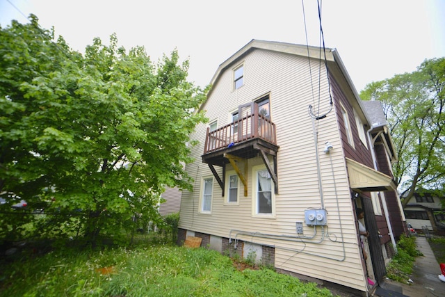 2435 N 44th St Unit 2437, Milwaukee, WI 53210 - rear view of house featuring a balcony
