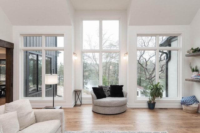 W329N6597 Forest Dr, Hartland, WI 53029 - sitting room with wood finished floors
