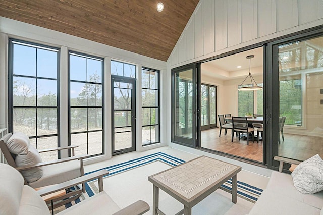 W329N6597 Forest Dr, Hartland, WI 53029 - sunroom with lofted ceiling
