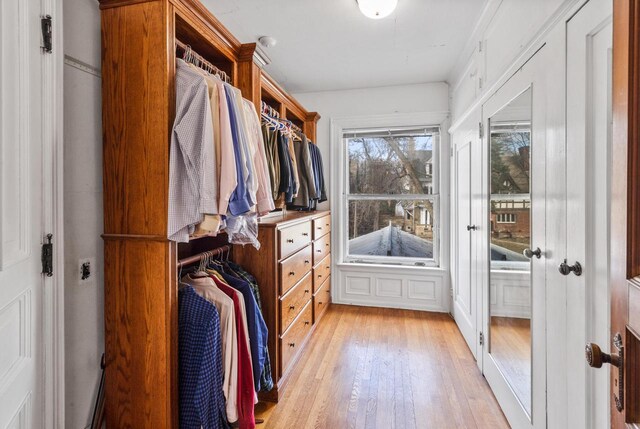2724 N Shepard Ave, Milwaukee, WI 53211 - spacious closet featuring light wood finished floors