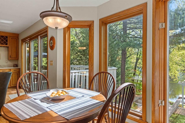 N1124 County Rd E, Waupaca, WI 54981 - dining space with plenty of natural light