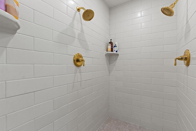 N1124 County Rd E, Waupaca, WI 54981 - full bathroom with tiled shower