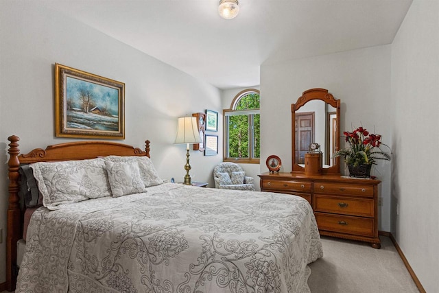 N1124 County Rd E, Waupaca, WI 54981 - bedroom featuring light colored carpet and baseboards