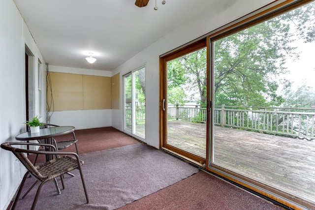 3218 Aalseth Ln, Stoughton, WI 53589 - sunroom featuring carpet floors