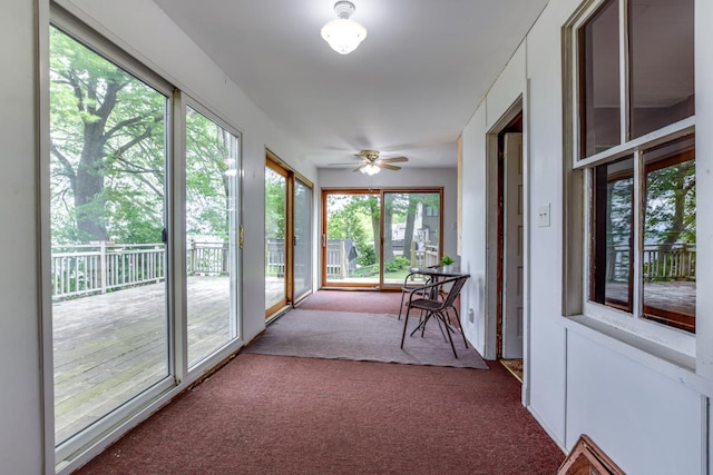 3218 Aalseth Ln, Stoughton, WI 53589 - unfurnished sunroom featuring carpet