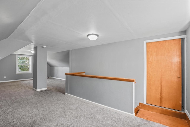 5936 N 35th St, Milwaukee, WI 53209 - additional living space featuring lofted ceiling, carpet, and baseboards